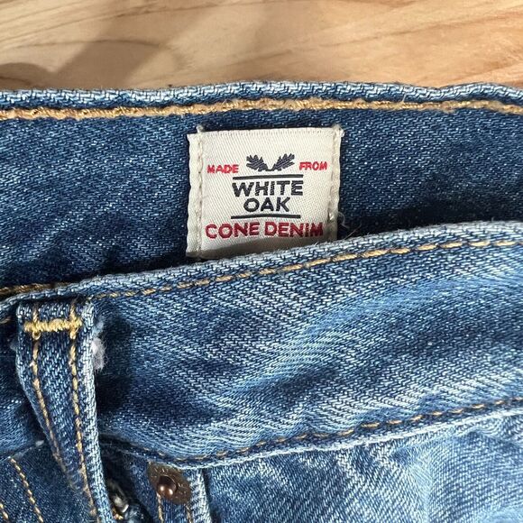Levis Jeans Womens 25 White Oak Cone Denim Selvedge‎ Ridgid Classic Distressed - Picture 5 of 10